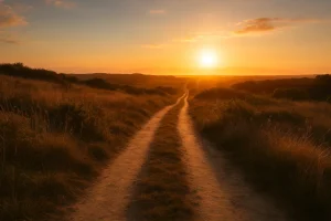 Camino hacia el horizonte.